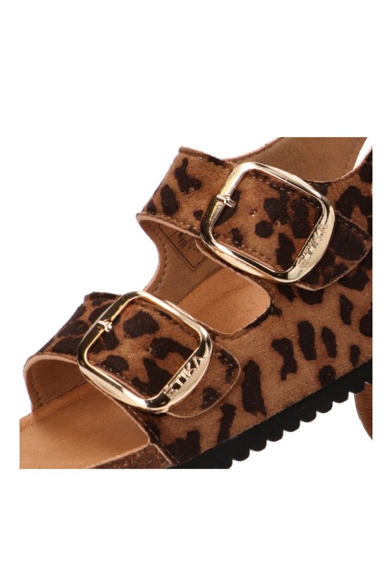 Sandalia leopardo de mujer ETIKA 10095