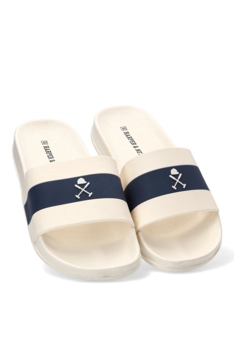 CHANCLA POOL chanclas pala de playa blancas para hombre HARPER & NEYER