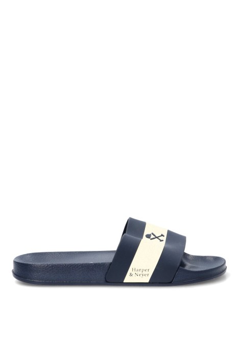 CHANCLA POOL chancla pala de goma en marino para hombre HARPER & NEYER