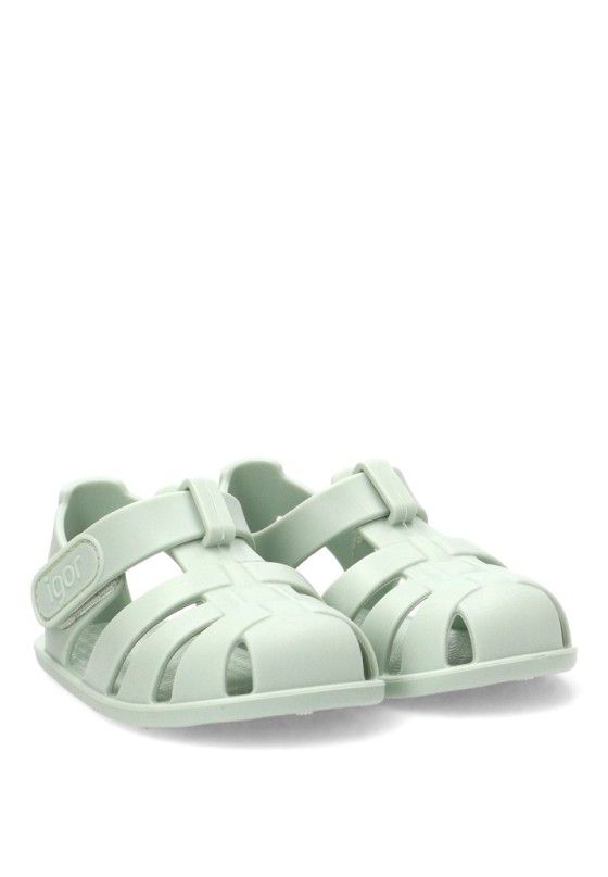 Sandalias de playa verde menta para niño IGOR NEMO SOLID