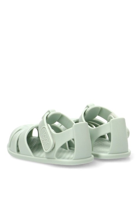 Sandalias de playa verde menta para niño IGOR NEMO SOLID
