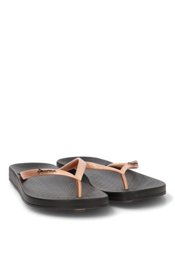 Chanclas de playa negras con suela plana para mujer IPANEMA 81030