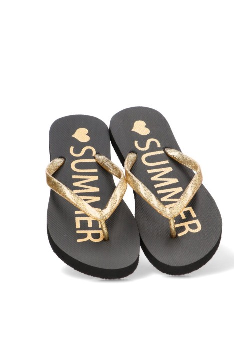 Chanclas de playa con suela plana de mujer ETIKA C-10111