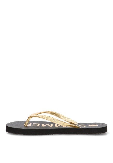 Chanclas de playa con suela plana de mujer ETIKA C-10111
