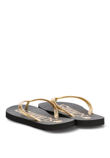 Chanclas de playa con suela plana de mujer ETIKA C-10111