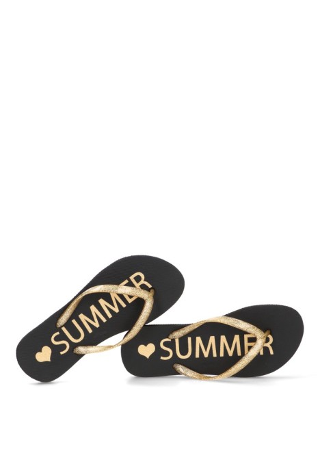 Chanclas de playa con suela plana de mujer ETIKA C-10111