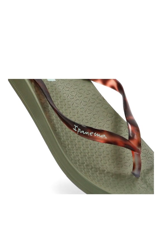 Sandalias de playa verdes para mujer IPANEMA 83648 con suela plana