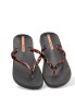 Chanclas playa negras con suela plana de mujer IPANEMA 83648
