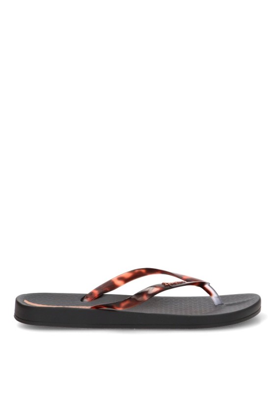 Chanclas playa negras con suela plana de mujer IPANEMA 83648