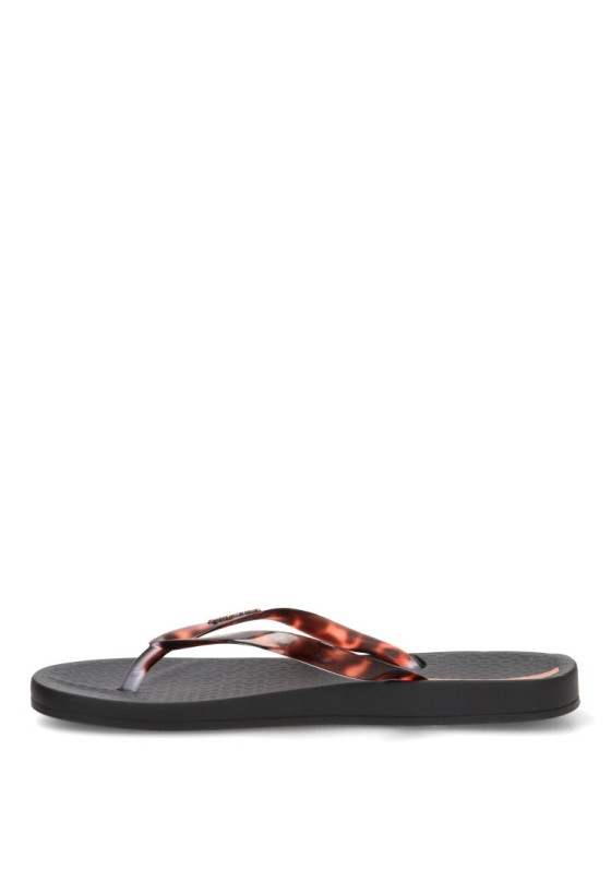 Chanclas playa negras con suela plana de mujer IPANEMA 83648