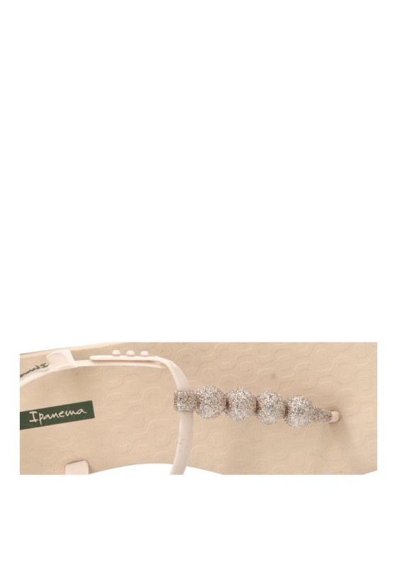 Chanclas de playa de goma beige para mujer IPANEMA 27299