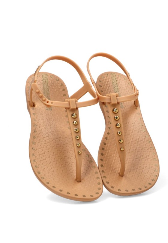 Sandalia de playa beige con suela plana IPANEMA 27337 para mujer