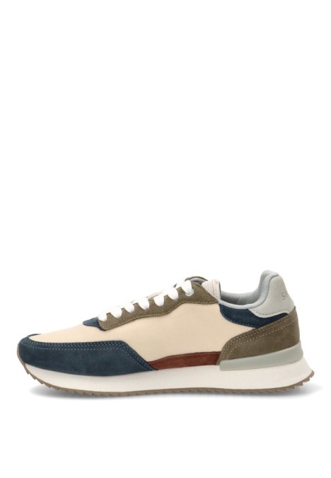 Deportivo de piel beige para hombre SILBON 1021607273