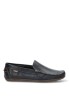 Mocasín náutico Kiowa 1860 de hombre DJ. SANTA en piel marino con suela plana