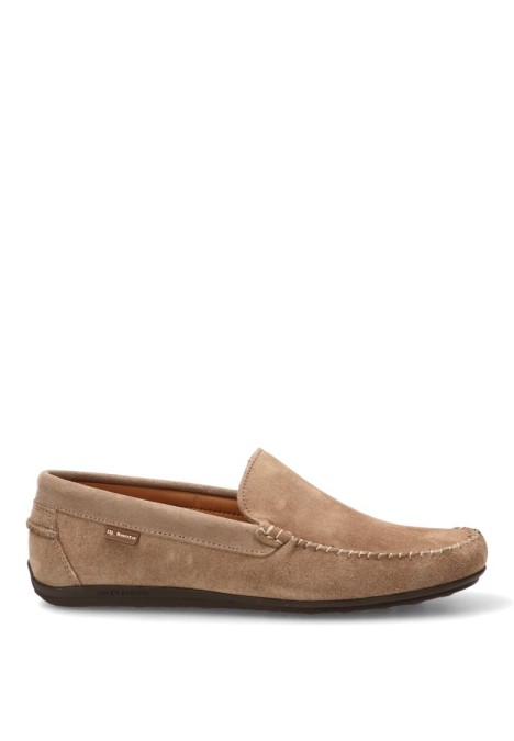 Mocasín náutico Kiowa 1860 de piel arena para hombre DJ. SANTA
