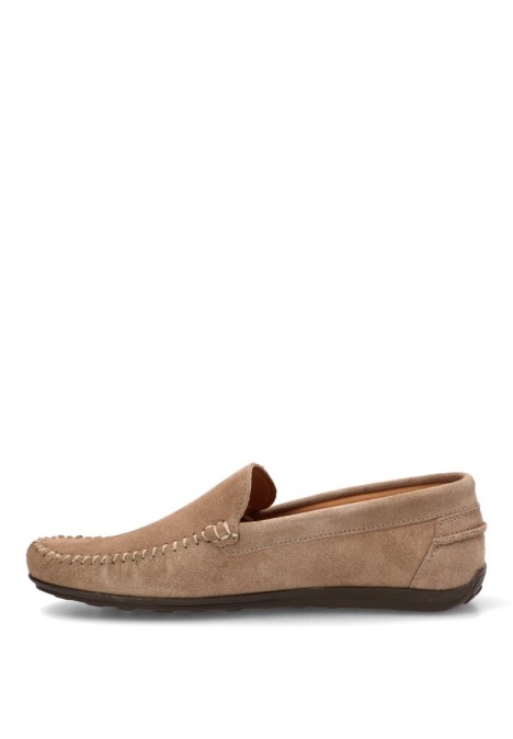 Mocasín náutico Kiowa 1860 de piel arena para hombre DJ. SANTA