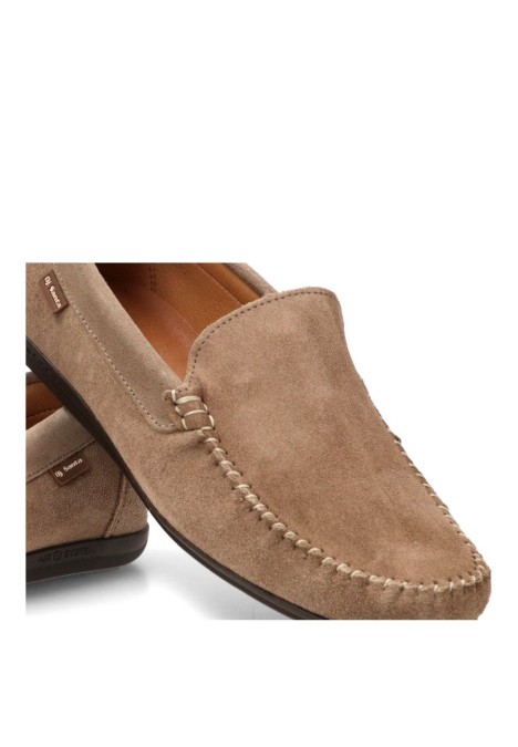 Mocasín náutico Kiowa 1860 de piel arena para hombre DJ. SANTA