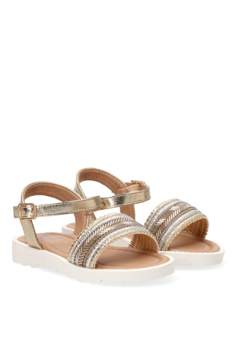 Sandalia oro de niña ETIKA 13748