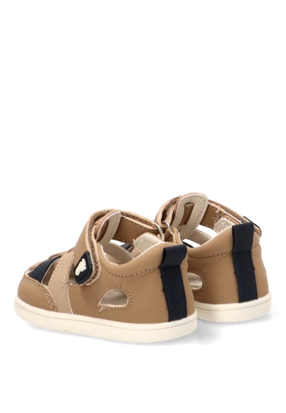 Sandalia beige de niño ETIKA 17223