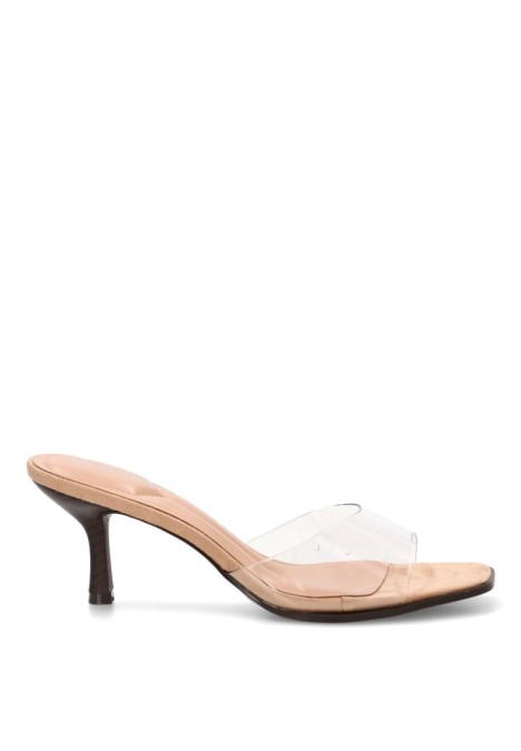 Sandalia transparente de mujer JOIA H8-1171A con tacón medio