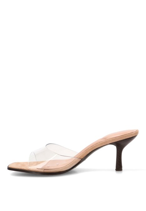 Sandalia transparente de mujer JOIA H8-1171A con tacón medio