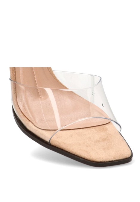 Sandalia transparente de mujer JOIA H8-1171A con tacón medio