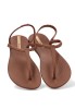 Chanclas de playa marrón con suela plana para mujer IPANEMA 27085