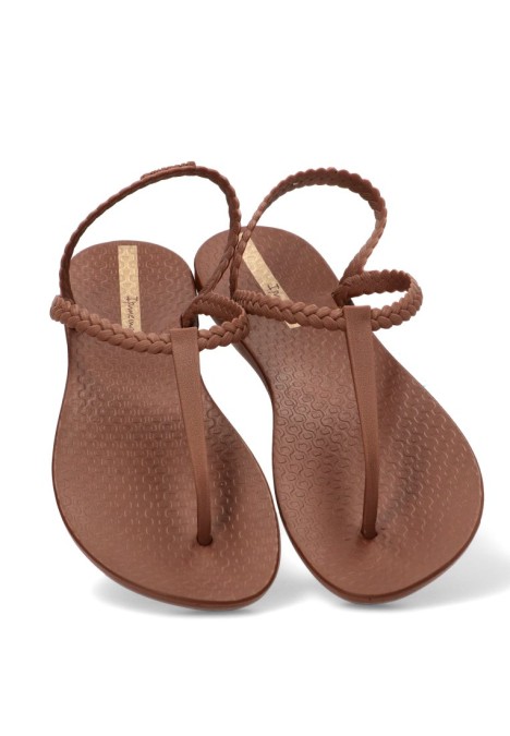 Chanclas de playa marrón con suela plana para mujer IPANEMA 27085