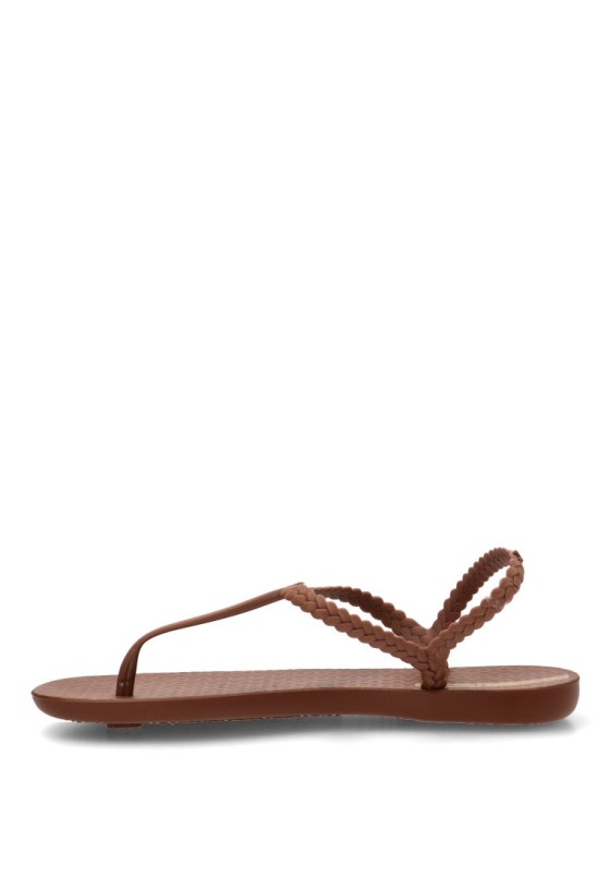 Chanclas de playa marrón con suela plana para mujer IPANEMA 27085
