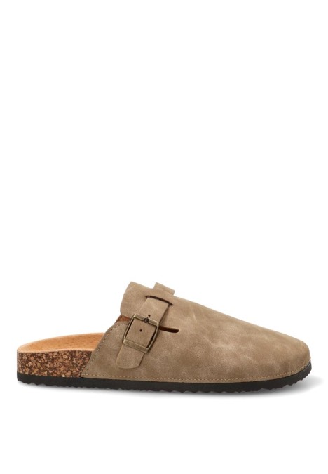 Zueco taupe de hombre STAY 27-2527C
