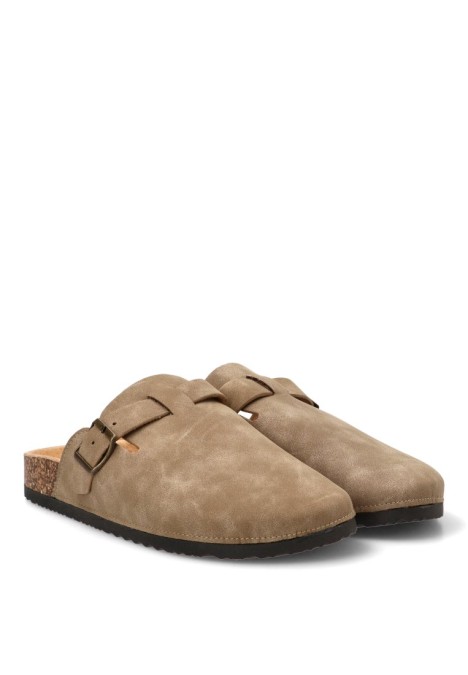 Zueco taupe de hombre STAY 27-2527C