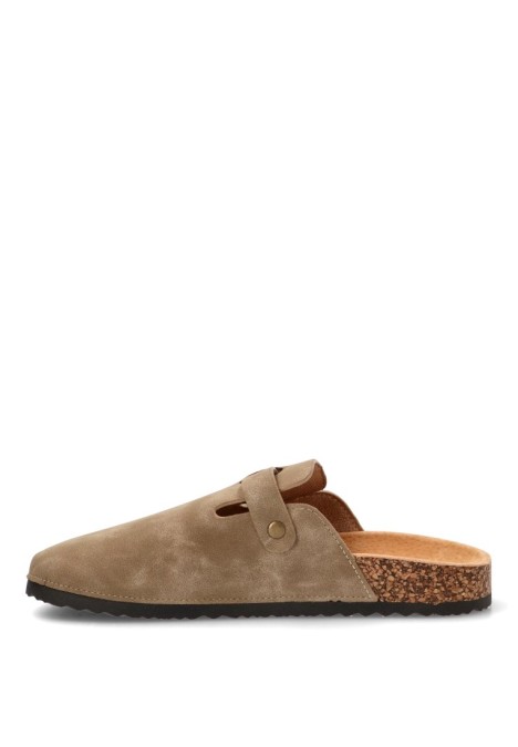 Zueco taupe de hombre STAY 27-2527C
