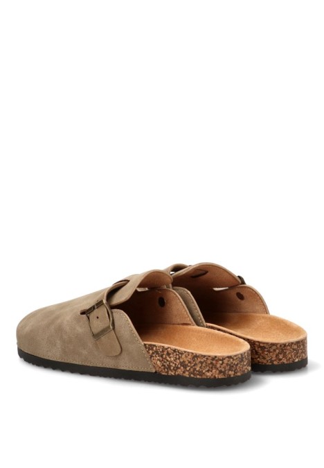 Zueco taupe de hombre STAY 27-2527C