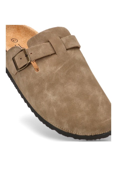 Zueco taupe de hombre STAY 27-2527C