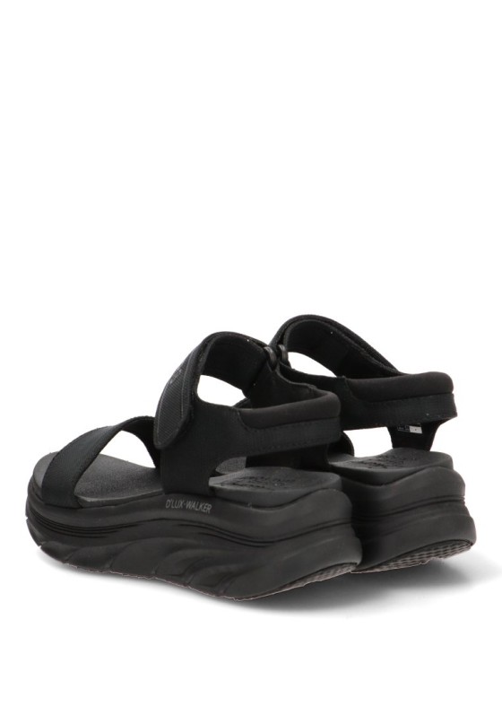 Sandalia textil con cuña media y plantilla memory foam de mujer SKECHERS 119226