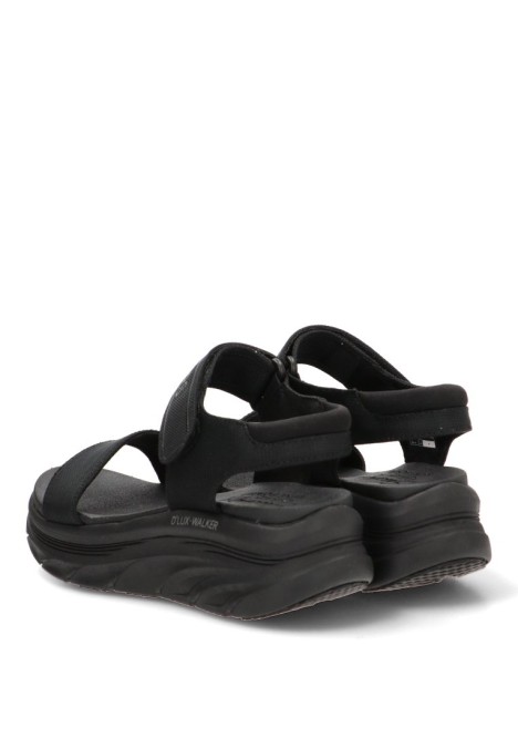 Sandalia textil con cuña media y plantilla memory foam de mujer SKECHERS 119226