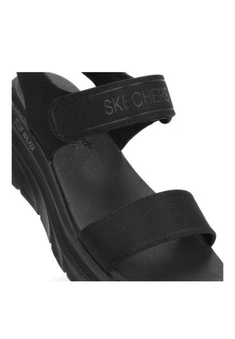 Sandalia textil con cuña media y plantilla memory foam de mujer SKECHERS 119226