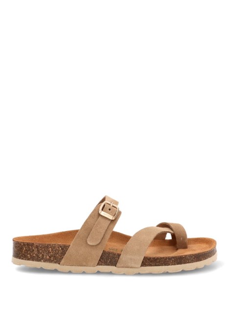 Sandalia taupe de mujer AUTENTI 3572