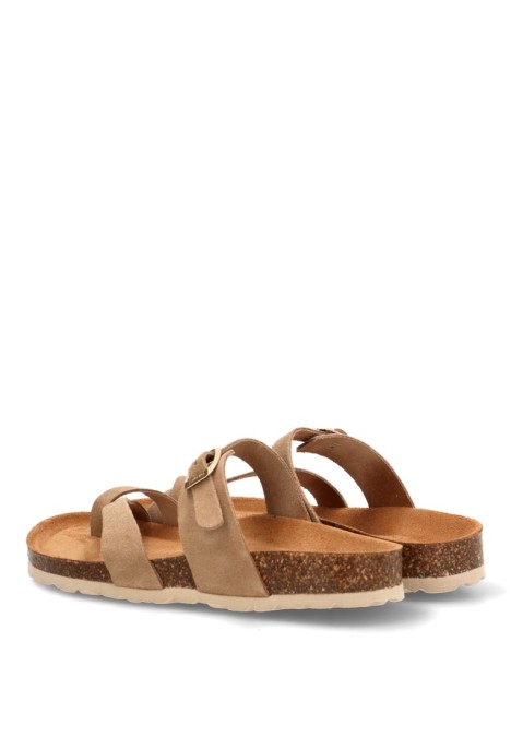 Sandalia taupe de mujer AUTENTI 3572