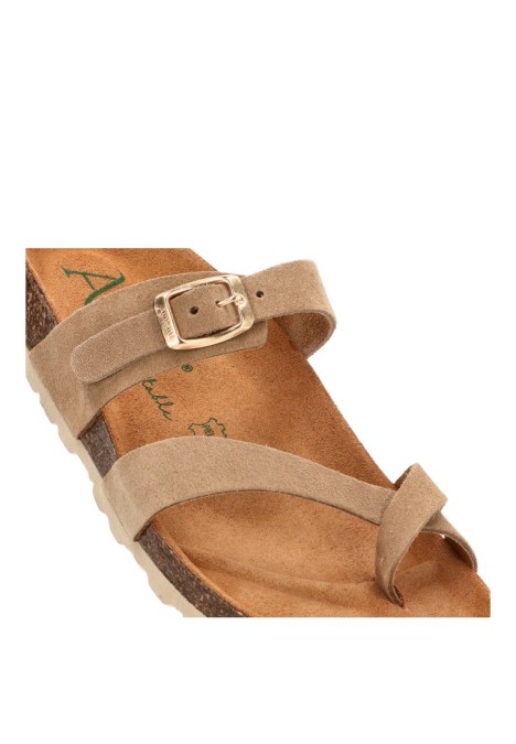 Sandalia taupe de mujer AUTENTI 3572