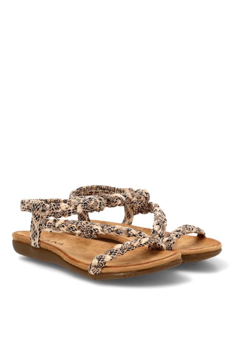 Sandalia beige de mujer STAY 60-1154