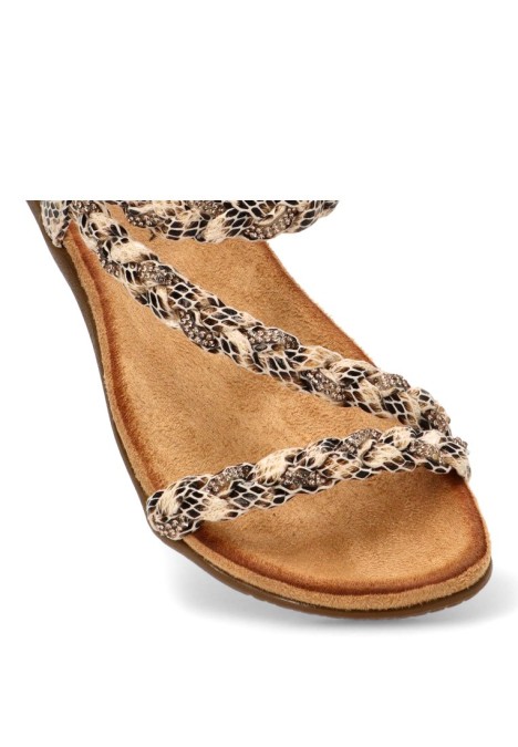 Sandalia beige de mujer STAY 60-1154