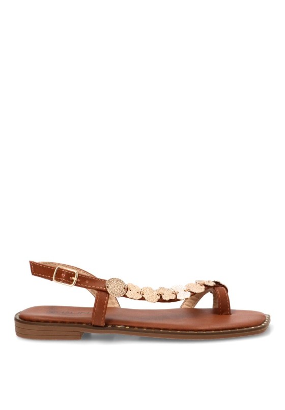 Sandalia camel de mujer STAY 60-2070