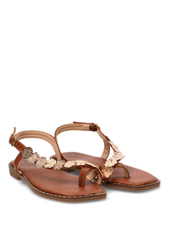 Sandalia camel de mujer STAY 60-2070