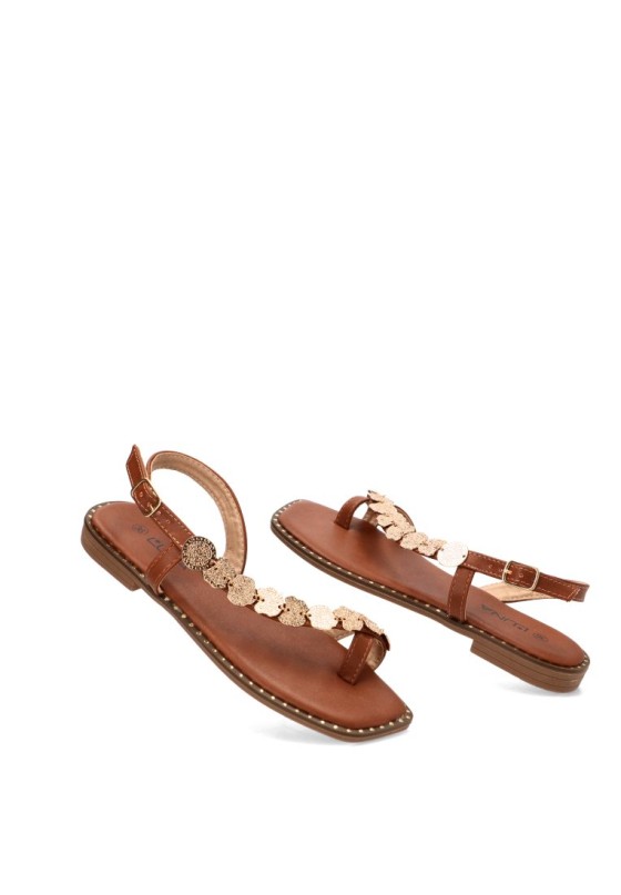 Sandalia camel de mujer STAY 60-2070