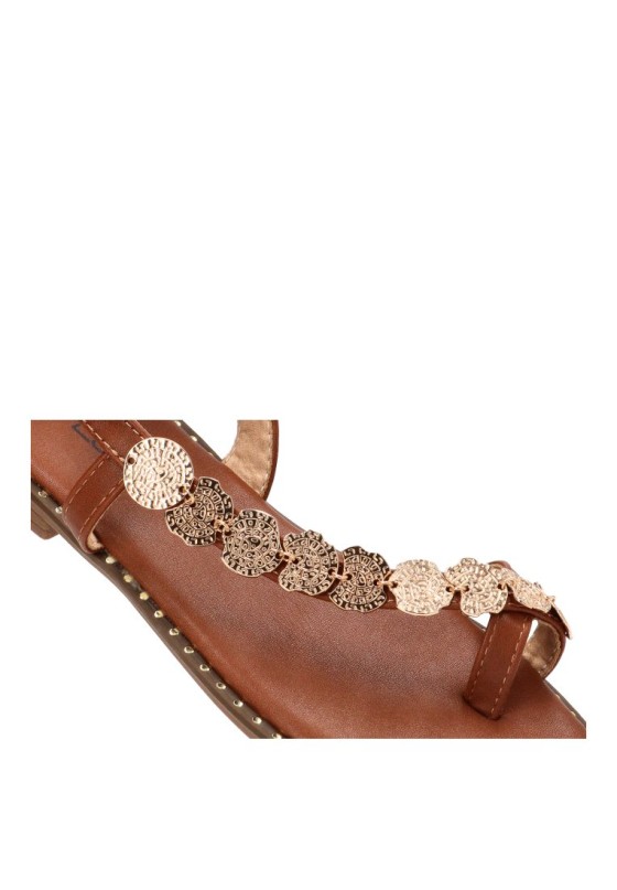 Sandalia camel de mujer STAY 60-2070