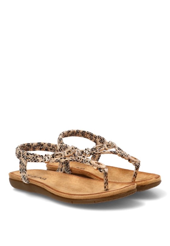Sandalia beige de mujer STAY 60-629