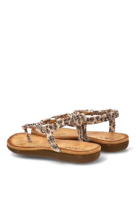 Sandalia beige de mujer STAY 60-629