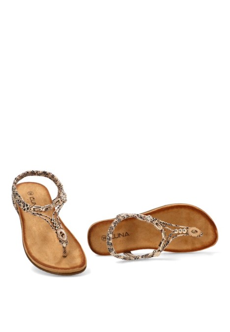 Sandalia beige de mujer STAY 60-629
