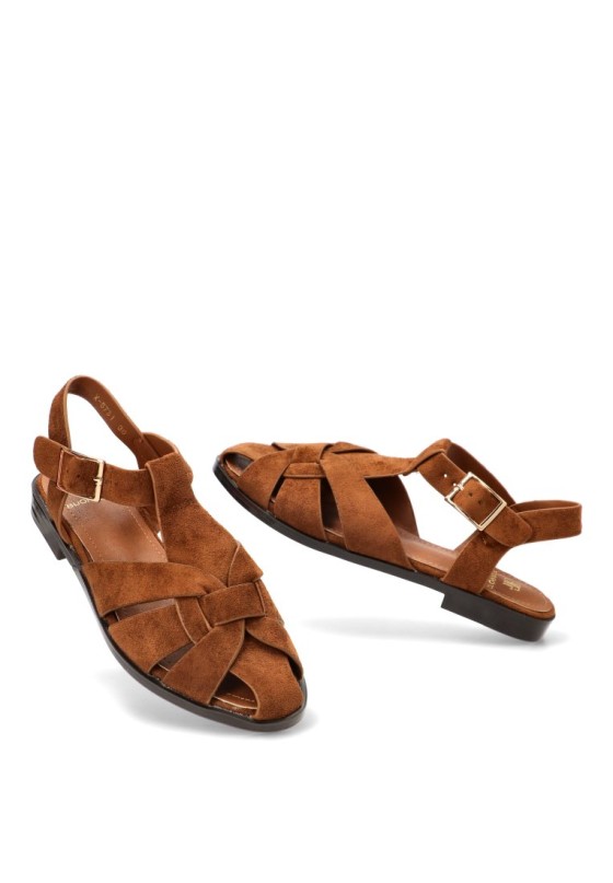 Sandalia con suela plana de mujer BUONAROTTI X-5731